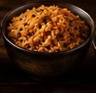 Bowl of red Mexican-style rice